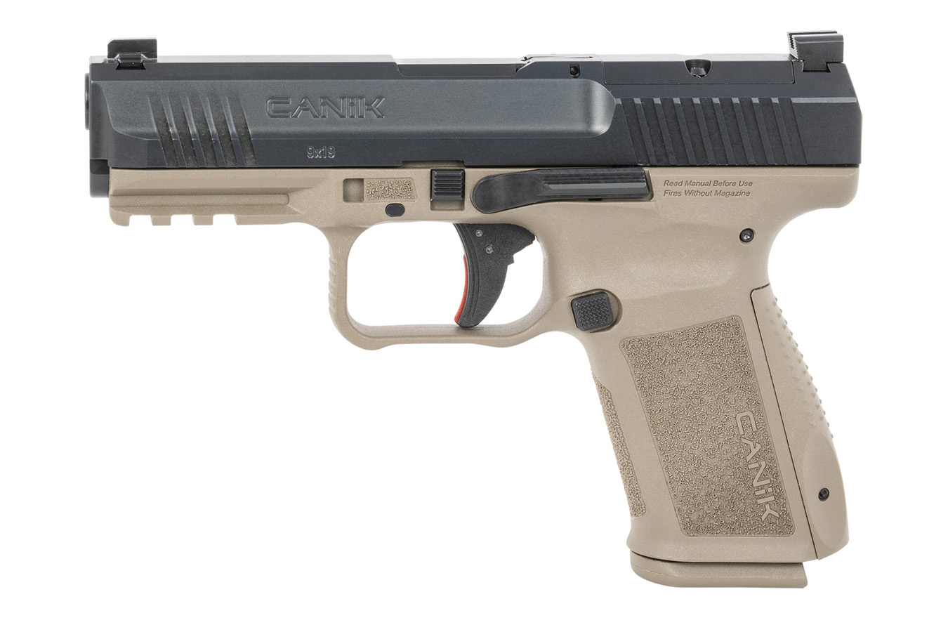 CANIK Mete SF 9mm Optic Ready Pistol with FDE Frame and Black Slide